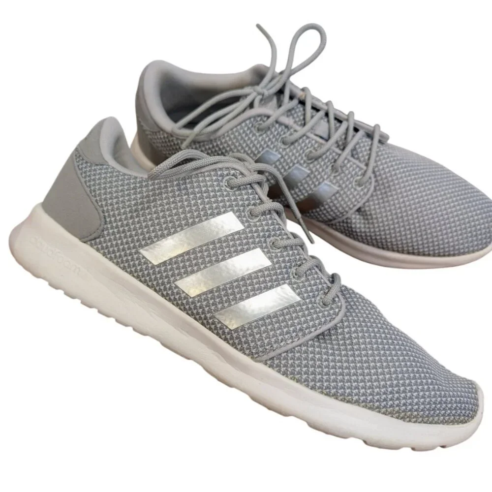 ADIDAS Cloudfoam Gray/Silver Sneakers 11 Women's HWA 1Y3001 Cushioned Comfort